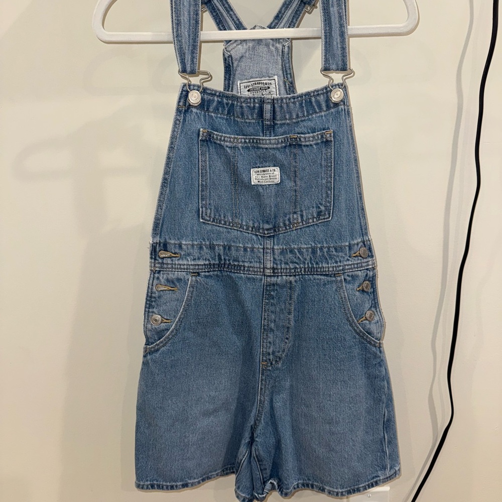 Levi’s women’s denim short overalls
